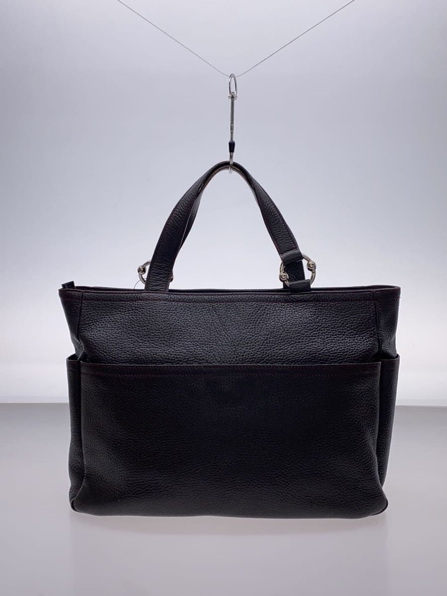 FURLA tote bag leather BRW plain 3