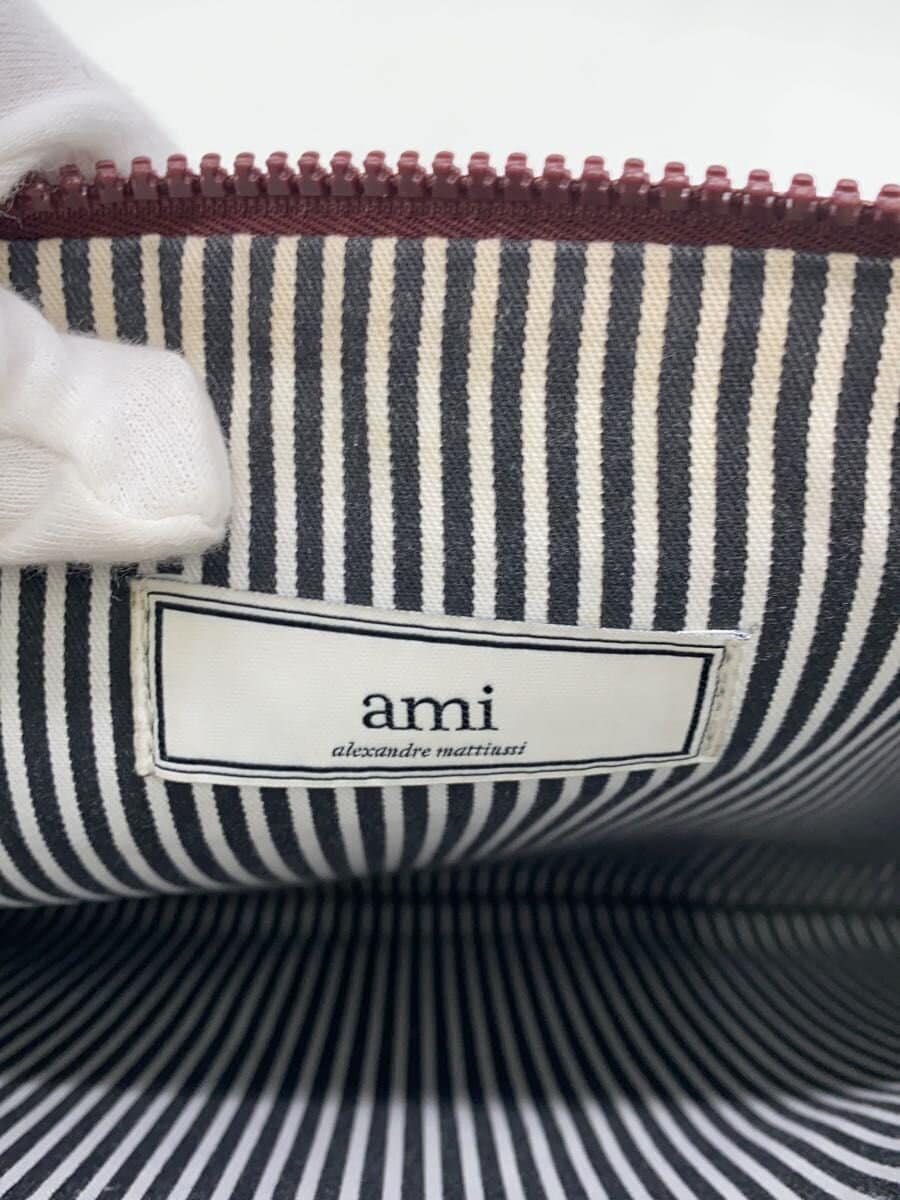 AMI PARIS clutch bag leather BRD 5