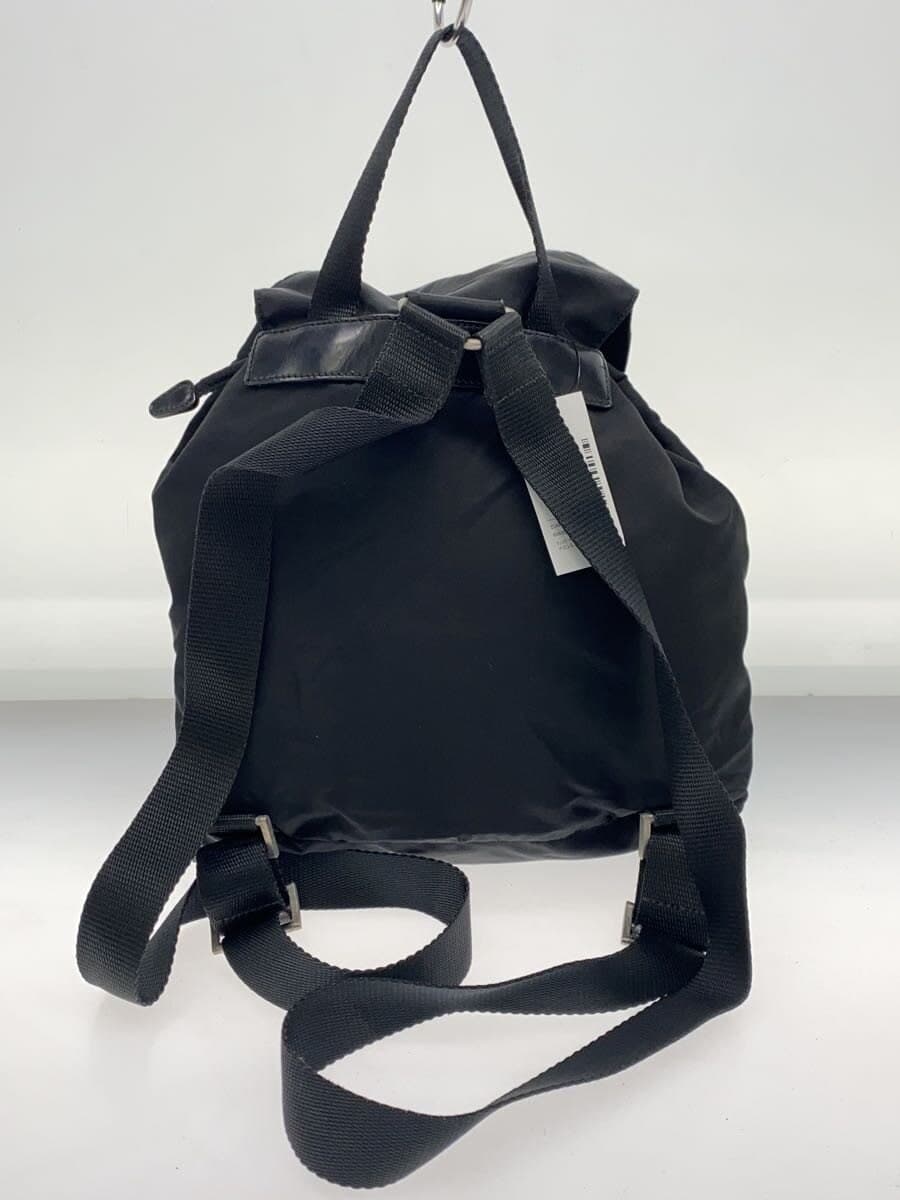 PRADA backpack nylon black plain 3