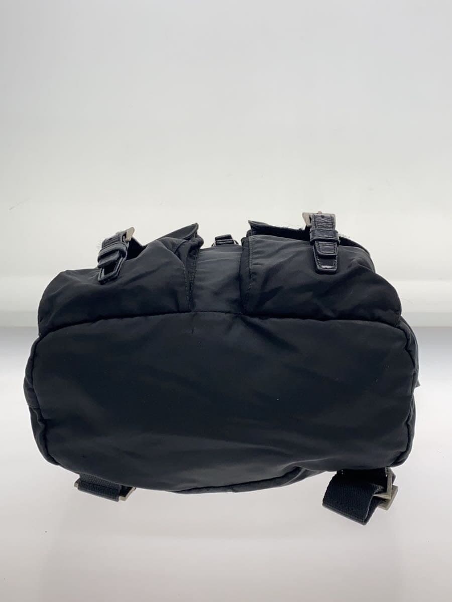 PRADA backpack nylon black plain 4