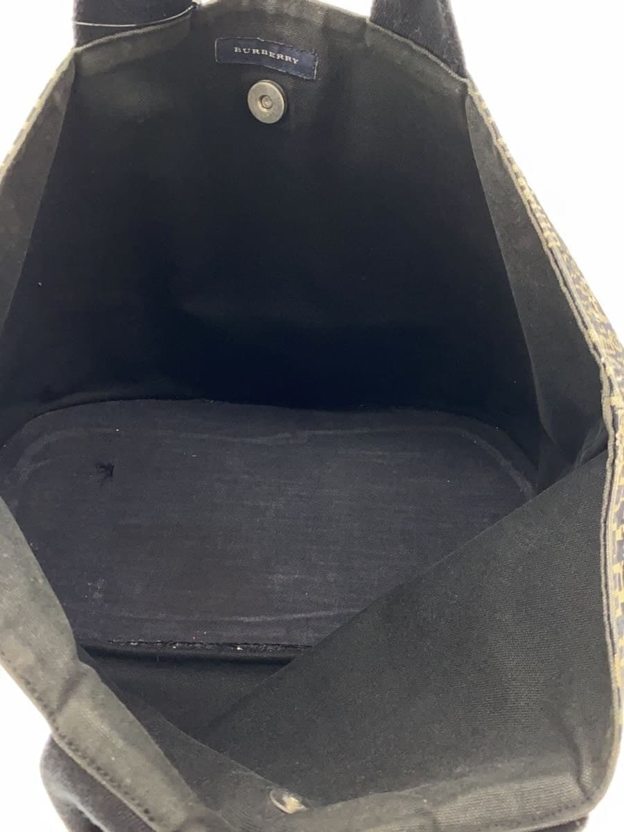BURBERRY Tote Bag Canvas NVY All Over Pattern 6