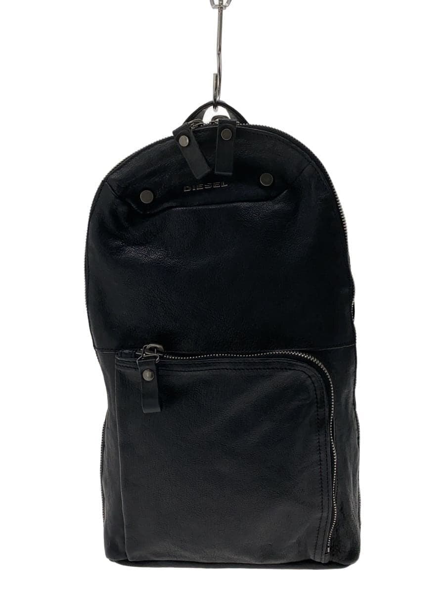 DIESEL Shoulder Bag Leather BLK Solid 93243