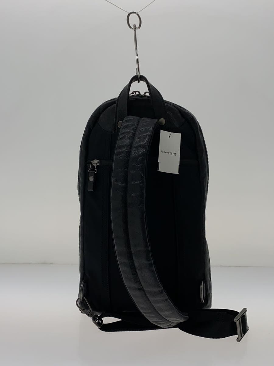 DIESEL Shoulder Bag Leather BLK Solid 93243 3