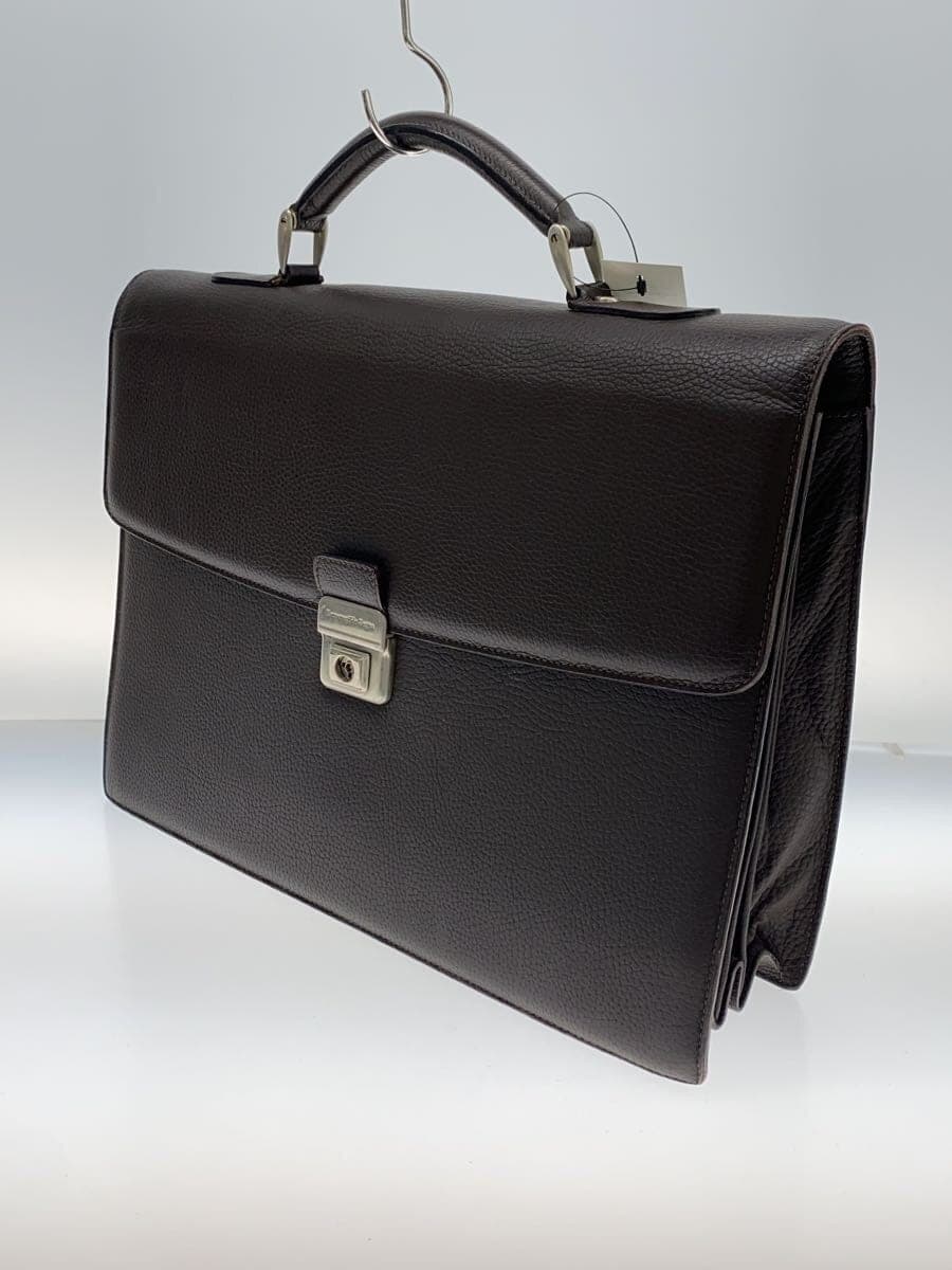 Ermenegildo Zegna Briefcase Leather BRW Solid 2