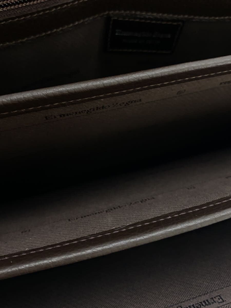 Ermenegildo Zegna Briefcase Leather BRW Solid 6