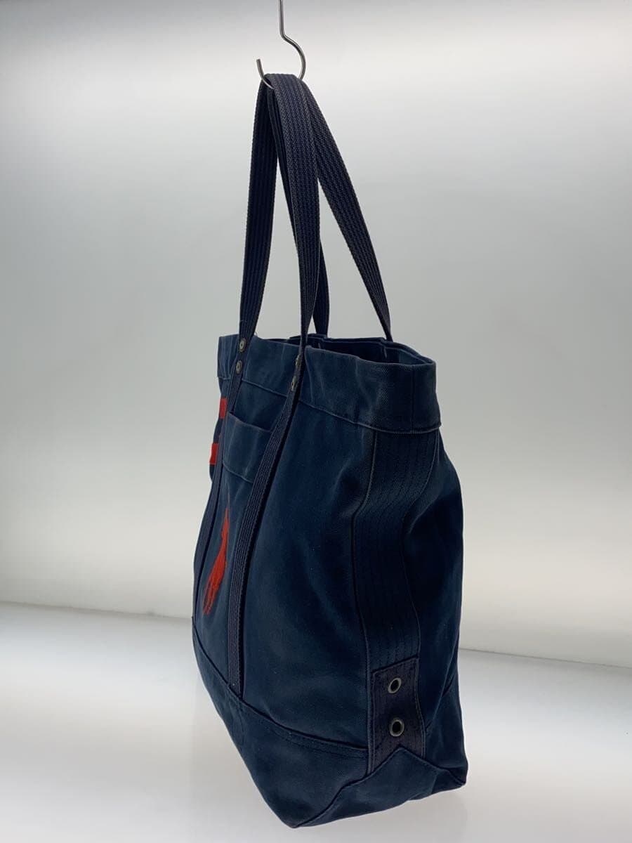 POLO RALPH LAUREN tote bag canvas NVY 2