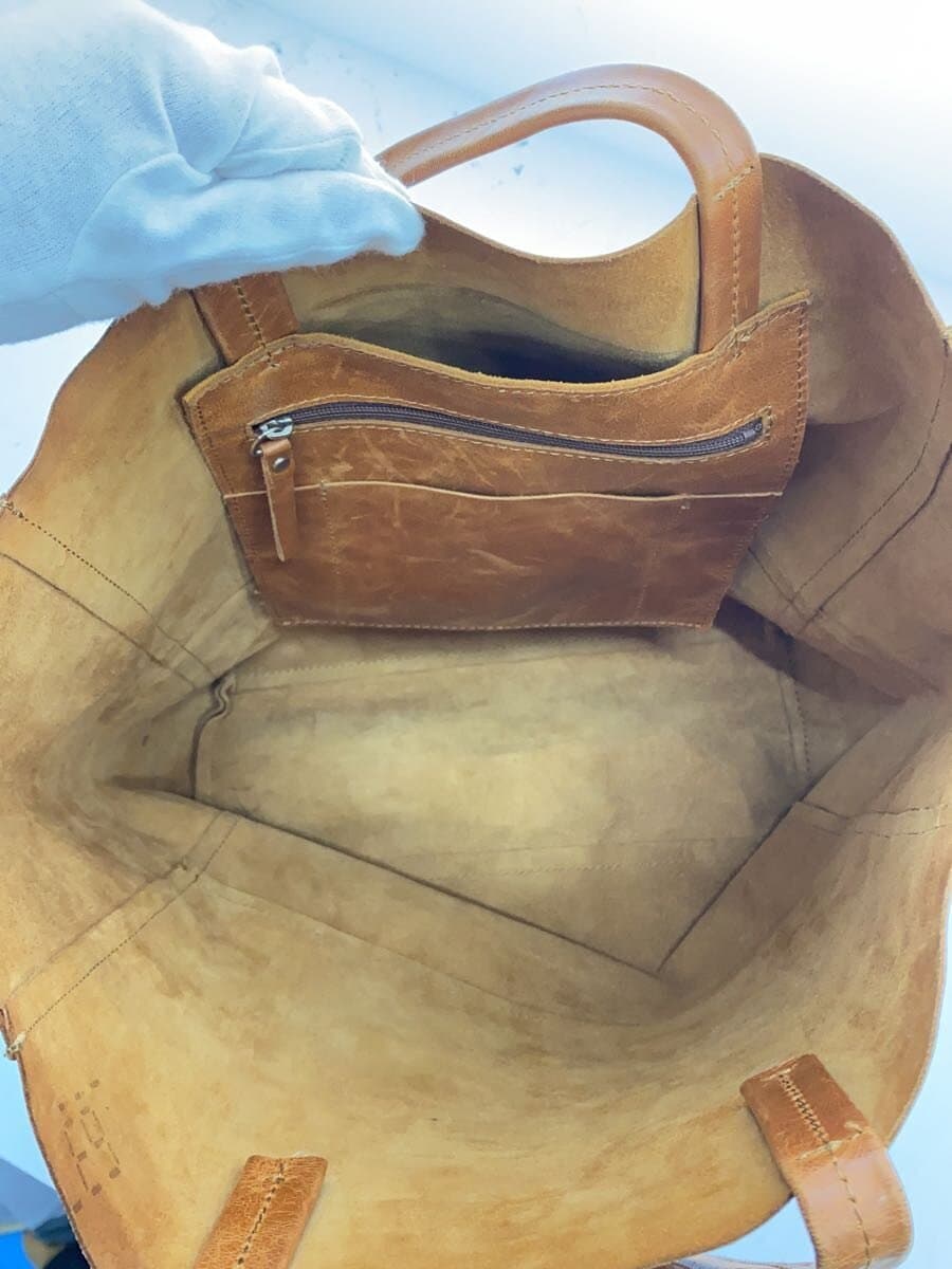 Sunny Clouds Tote Bag Leather BRW 6