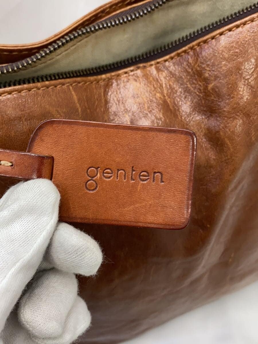 GENTEN Tote Bag Leather BRW 5