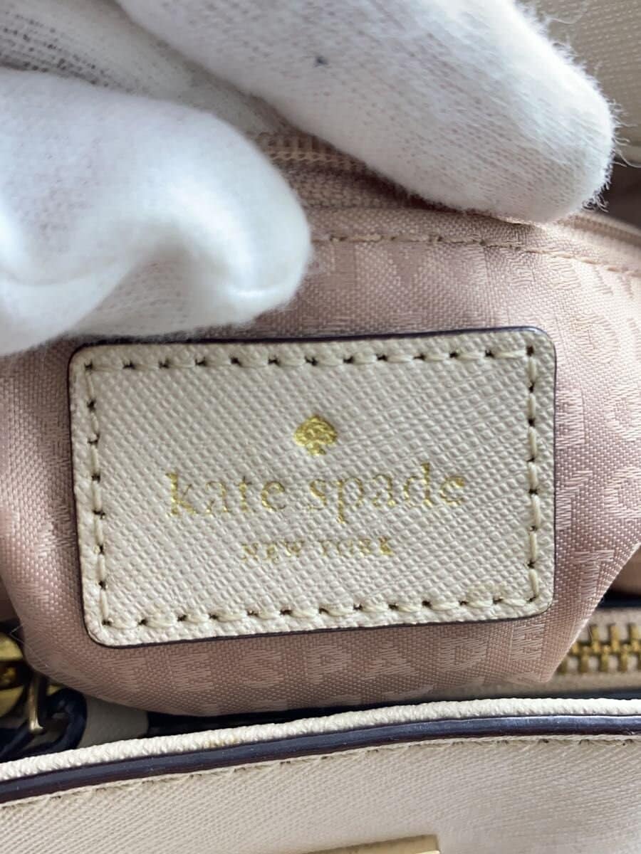 kate spade new york Handbag Leather BEG Solid WKRU3930 5