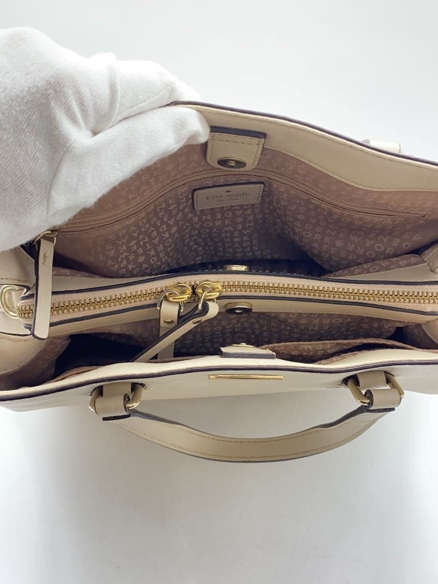 kate spade new york Handbag Leather BEG Solid WKRU3930 6