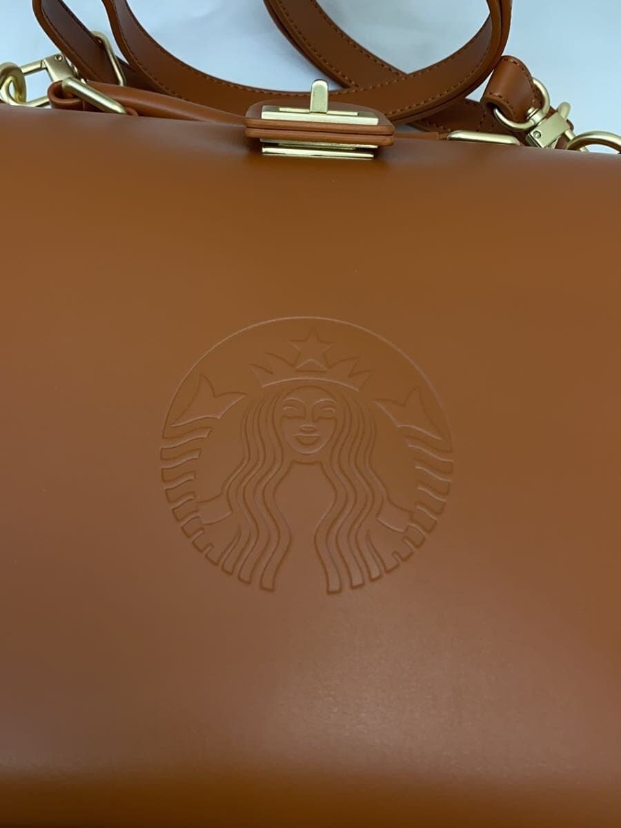 Starbucks Shoulder Bag Leather BRW 5