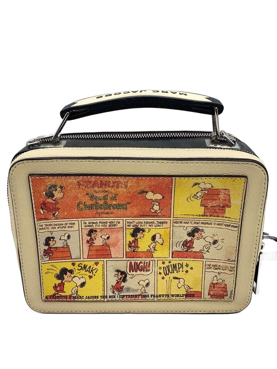 MARC JACOBS x PEANUTS Shoulder Bag Leather WHT All Over Pattern 3