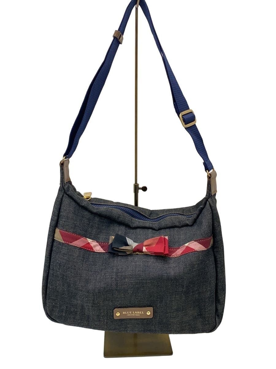 BLUE LABEL CRESTBRIDGE Shoulder Bag Canvas Gray