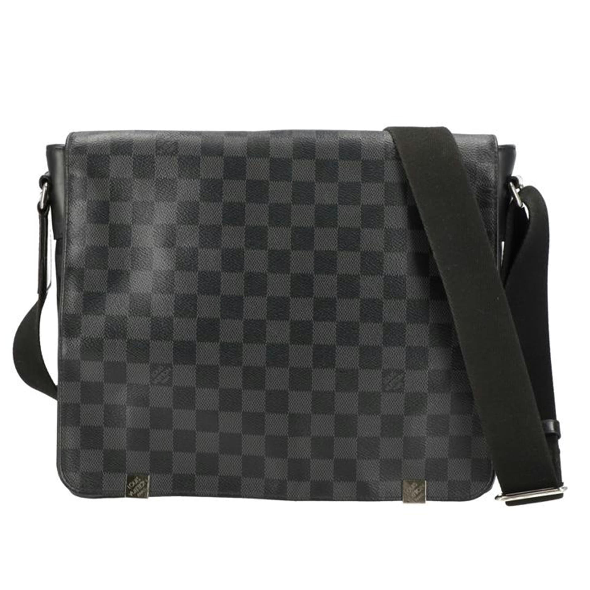 LOUIS VUITTON District MM Damier Graphite N41272 RFI* B Grade 01