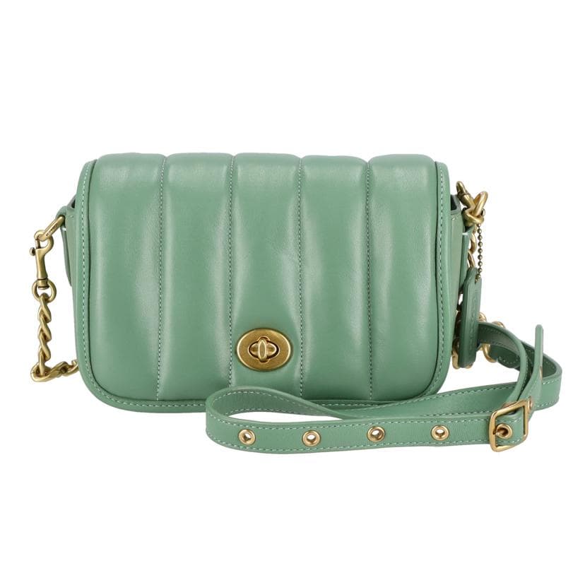 COACH Quilted Dinky 18 with Quilting C3843 B21** A Rank 06 [Used] C3843