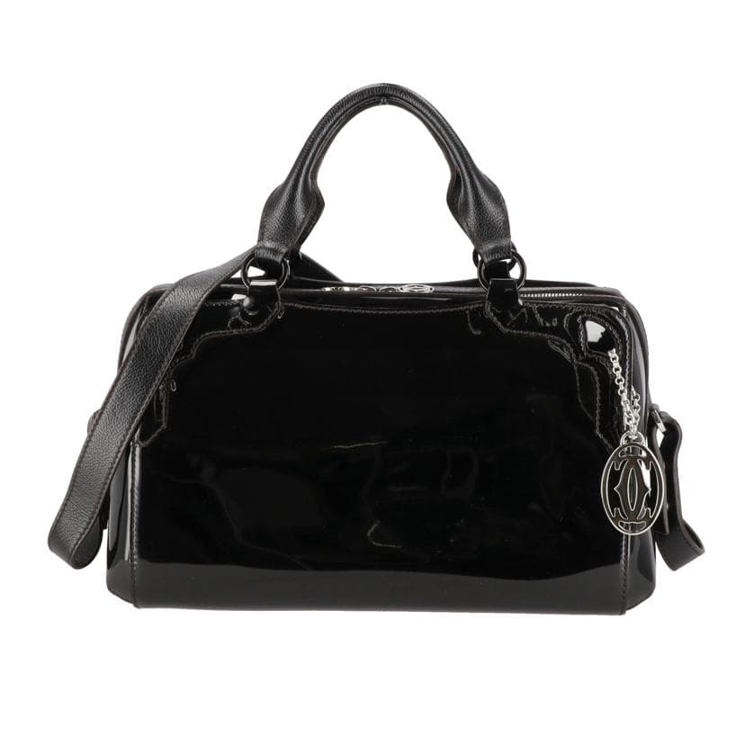 Cartier Marcello Patent Leather 2WAY Boston EU ** SA Rank 75 [Used] EU **