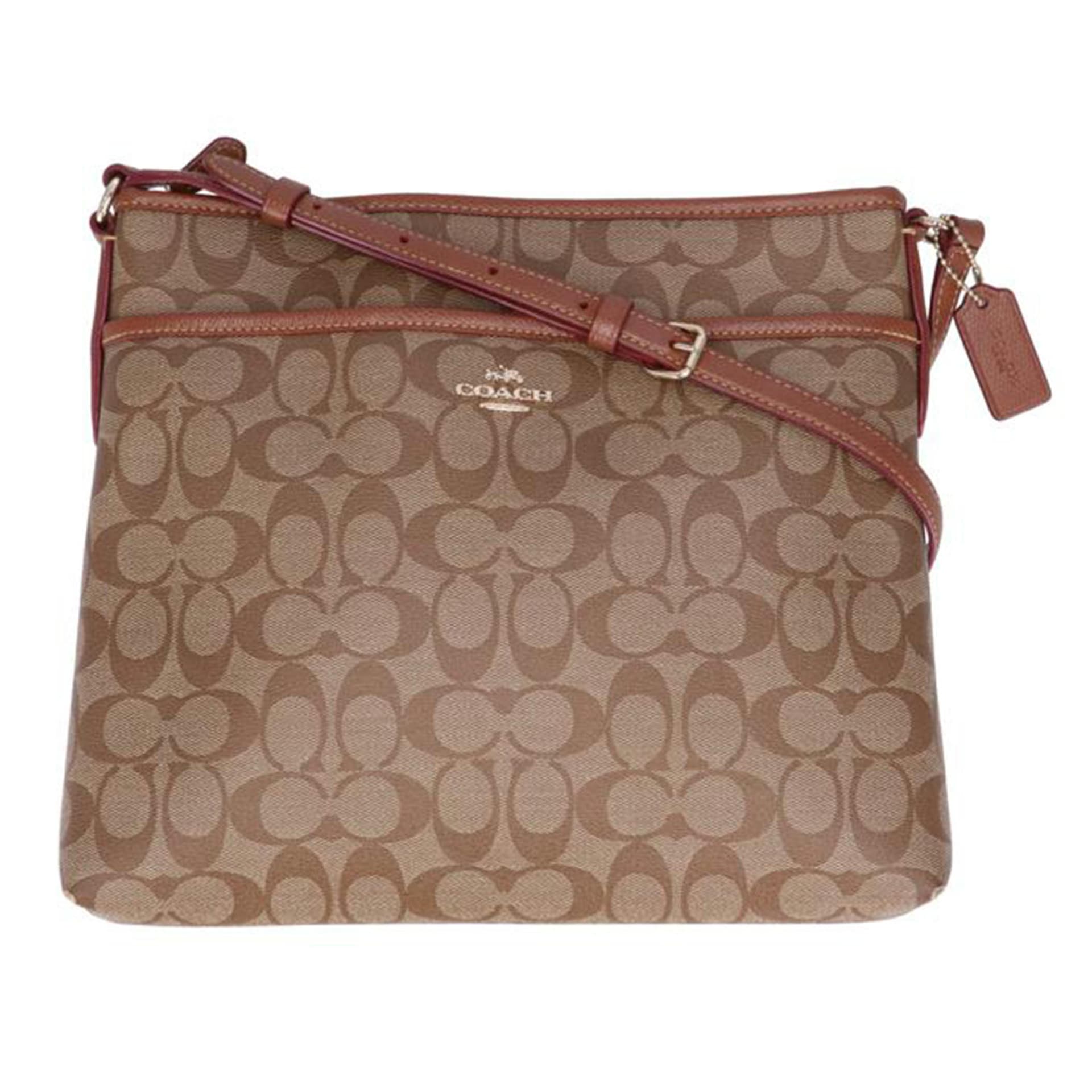 COACH PVC Signature Shoulder Bag F34938 B16** AB Grade 18