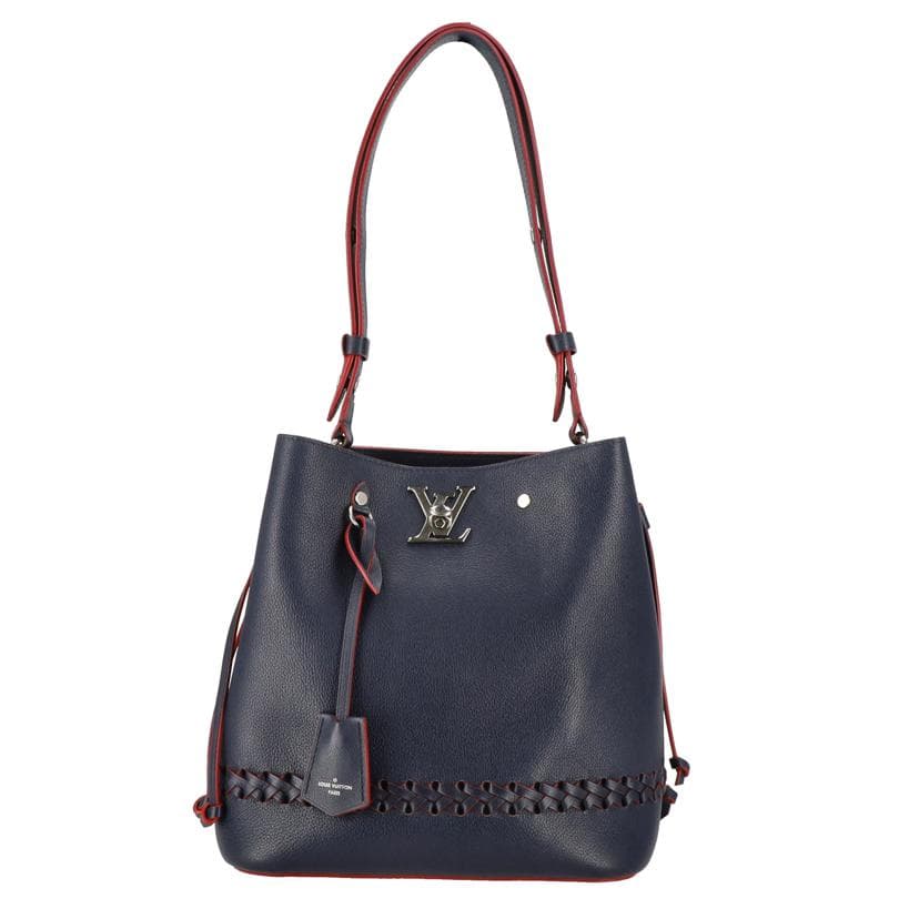 LOUIS VUITTON Louis Vuitton Lock Me Bucket Marine Blue M54681 DU2*** AB Rank 93