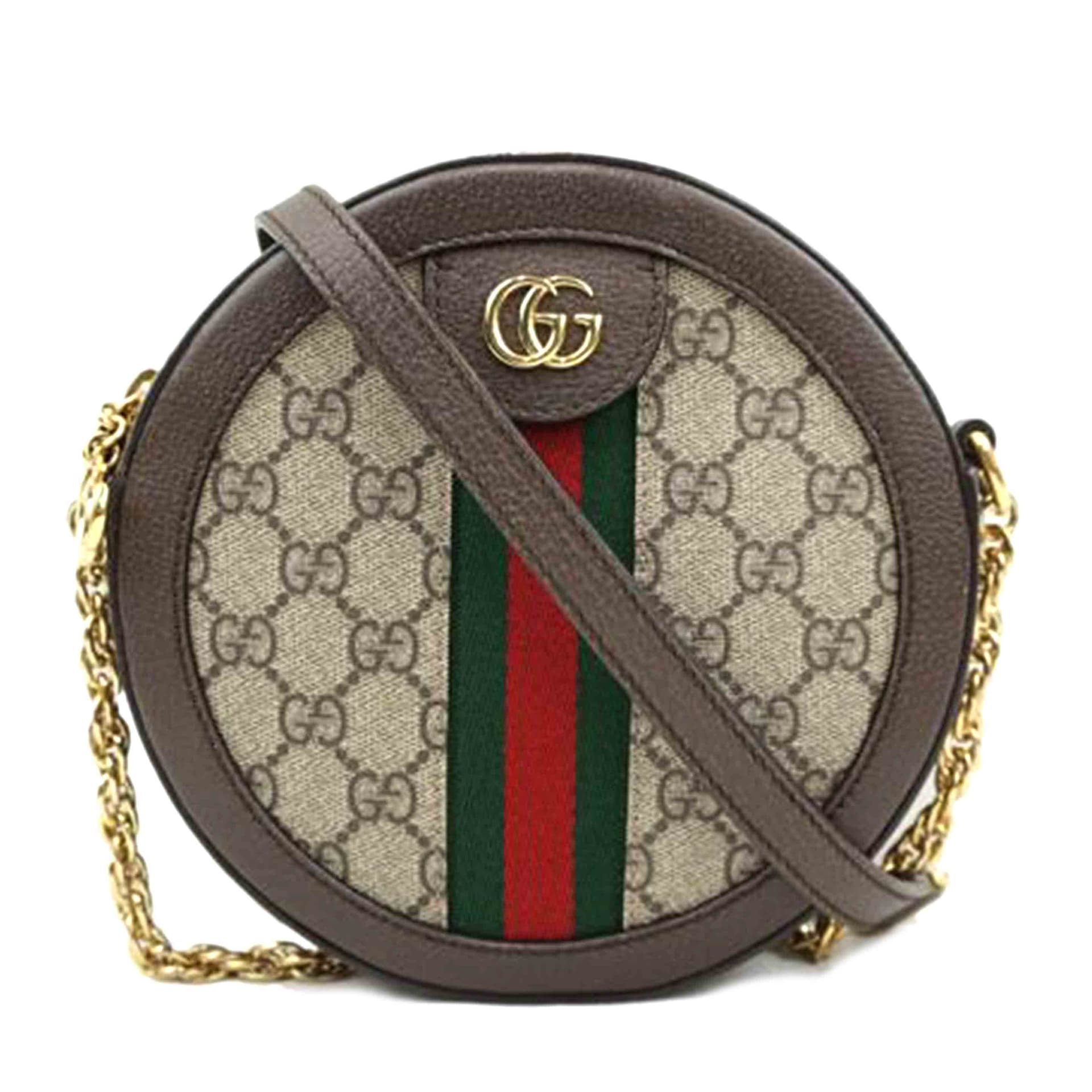 GUCCI Gucci Off-Diagonal GG Chain Shoulder 550618 520*** AB Rank 67 [Used]