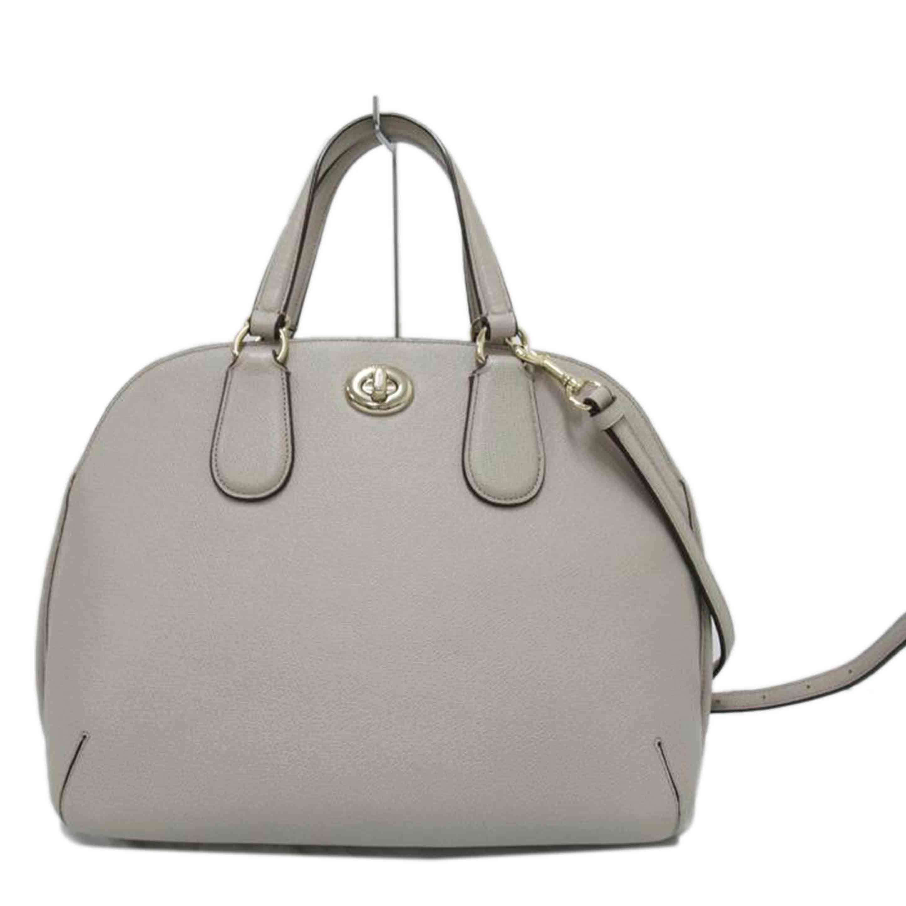 COACH 2-Way Bag Leather 34939 A15** A Grade 63