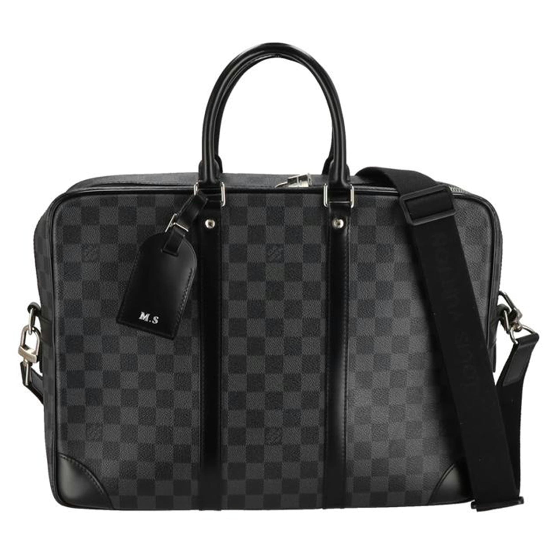 LOUIS VUITTON Porte-Documents Voyage GM Damier Graphite N41123 TR1*** A Grade 21