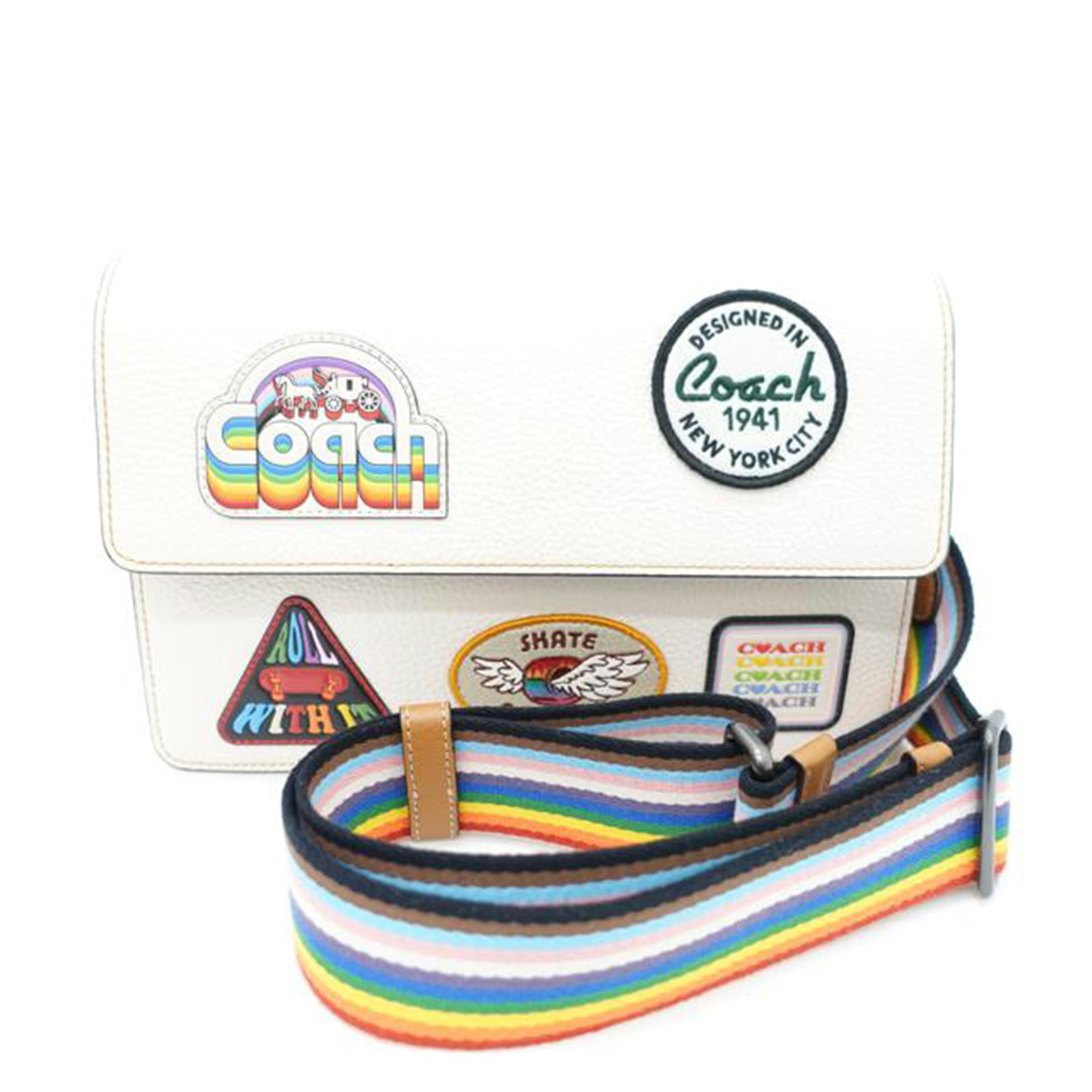 COACH Turn Flap Crossbody Bag CJ515 B23** AB Grade 88