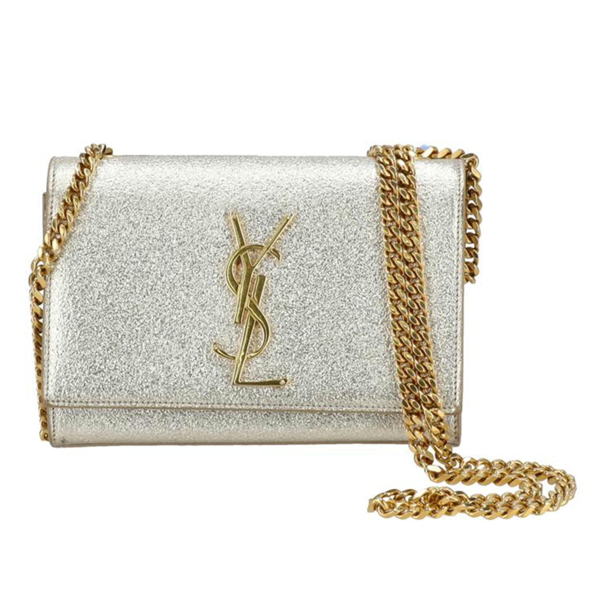 SAINT LAURENT Saint Laurent Kate Metallic Leather Chain Shoulder 354121 UF.**** A Grade 24