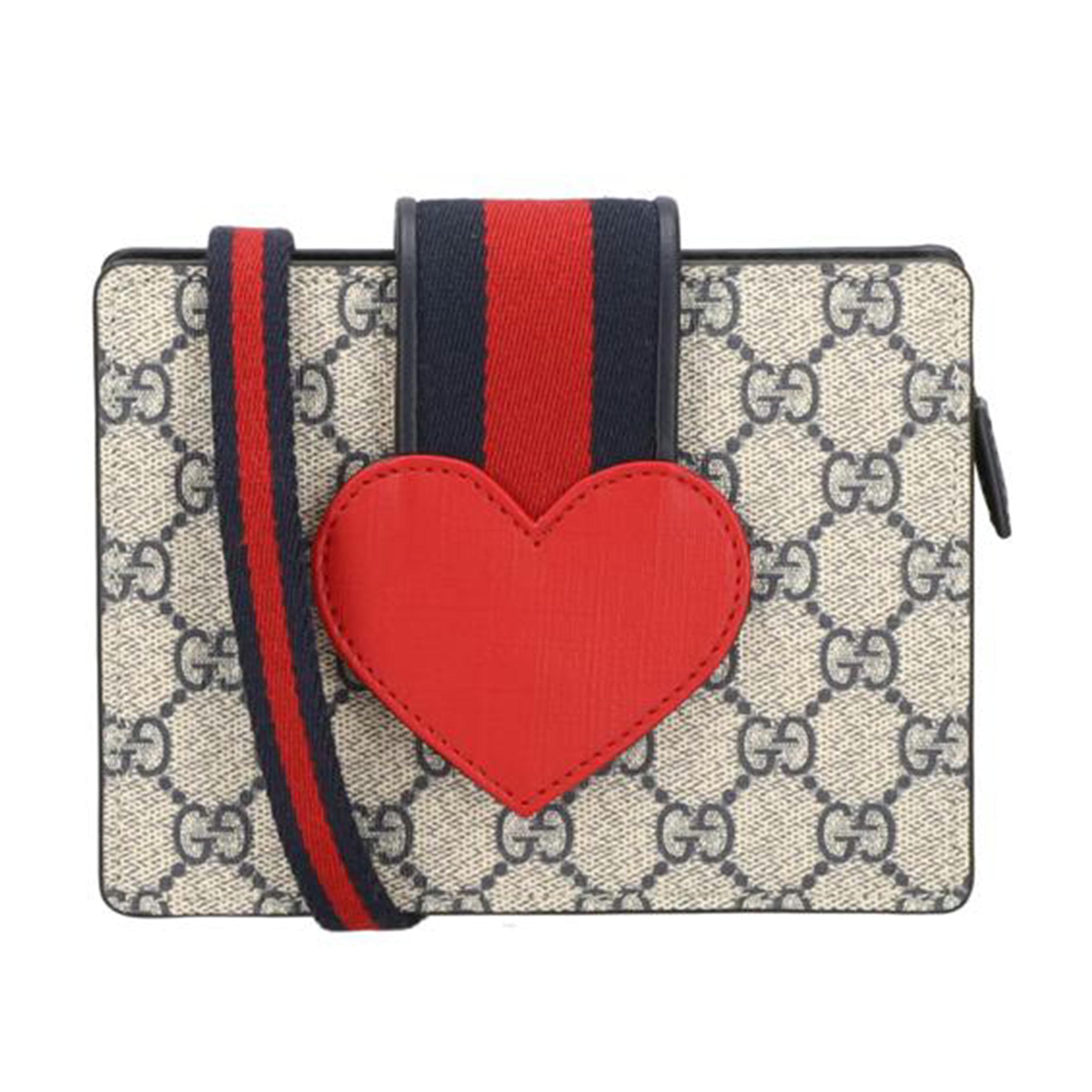 GUCCI Gucci Children's GG Heart Web Stripe Bag 793830 525*** A Rank 91Used