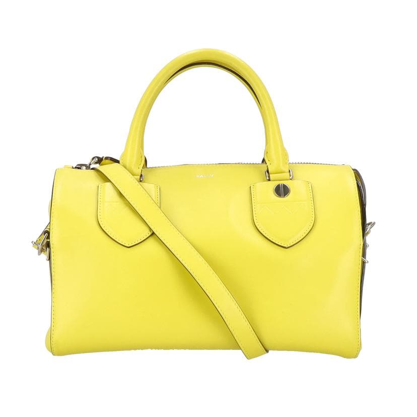 BALLY Bloom MD 2WAY Shoulder Bag Yellow AB Rank 06 [Used]