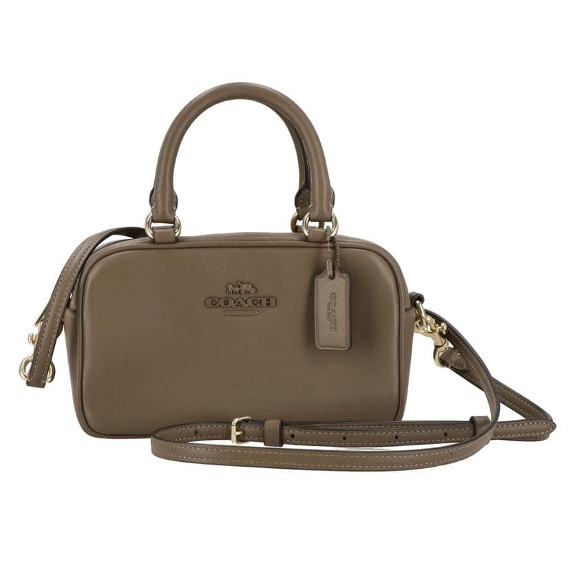 COACH Smooth Leather Satchel Crossbody 2WAY Bag CT776 A25** A Rank 85Used CT776