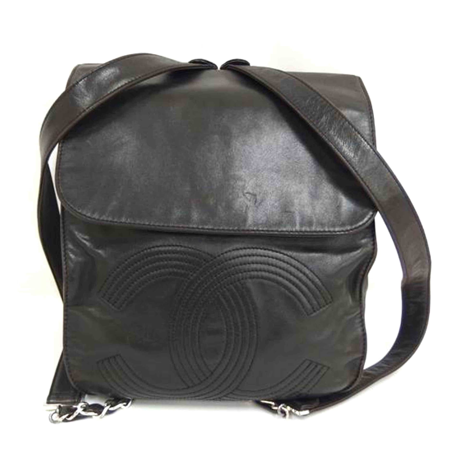 CHANEL Vintage Coco Mark Backpack 404**** B Rank 82 [Used] 404****