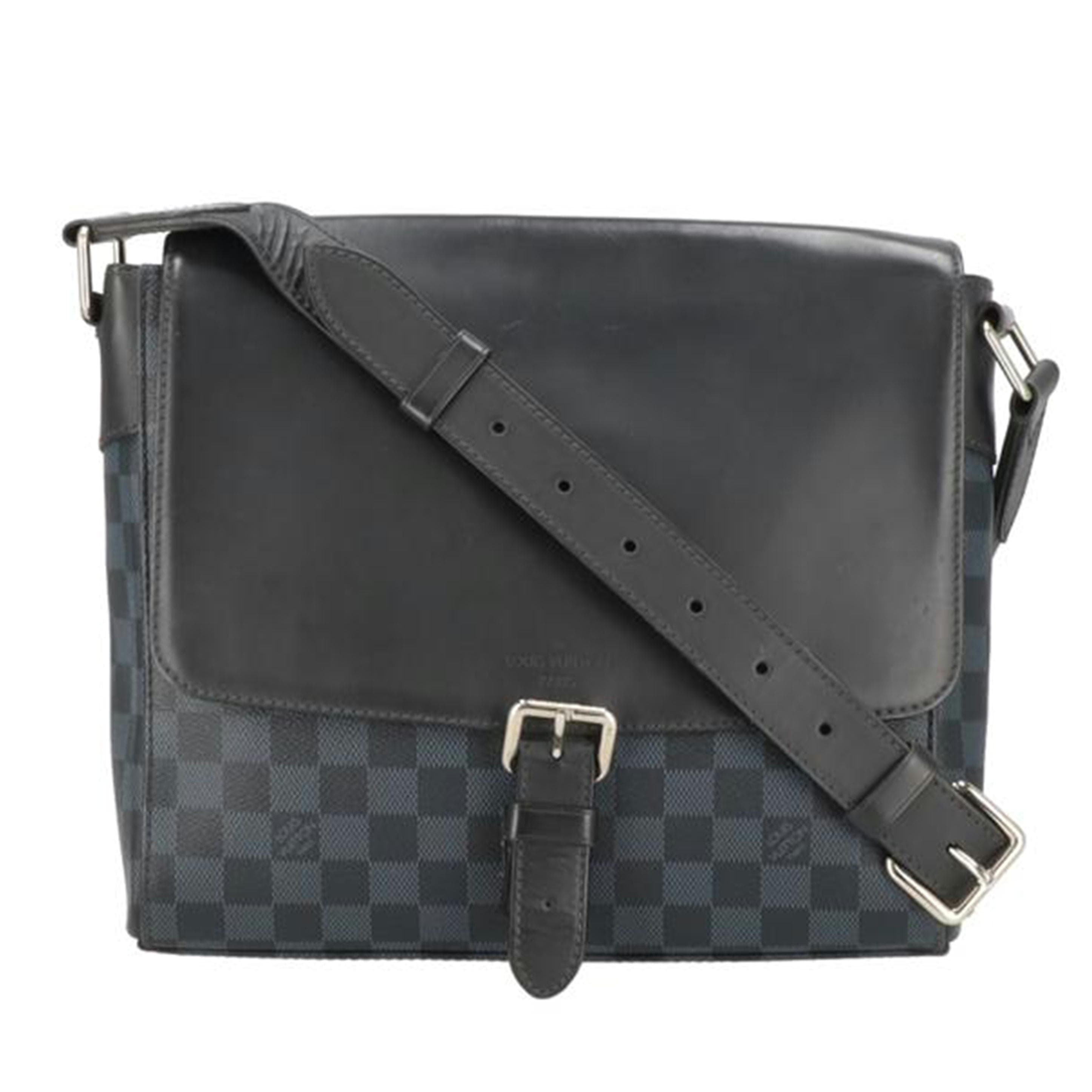 LOUIS VUITTON Louis Vuitton Newport Messenger Damier Cobalt N41587 DR0*** AB