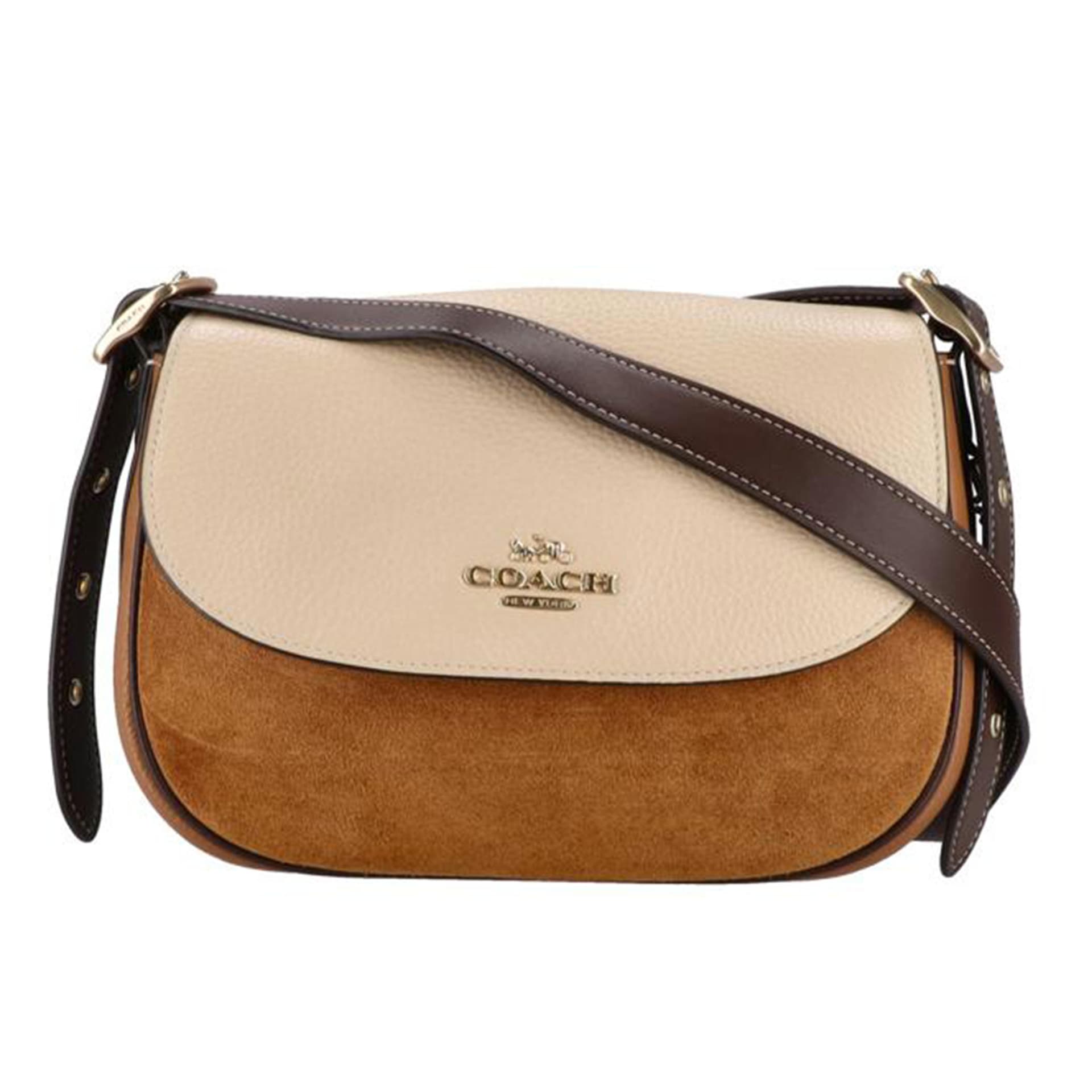 COACH Macy Saddle Bag Color Block CB895 E22** A Grade 94