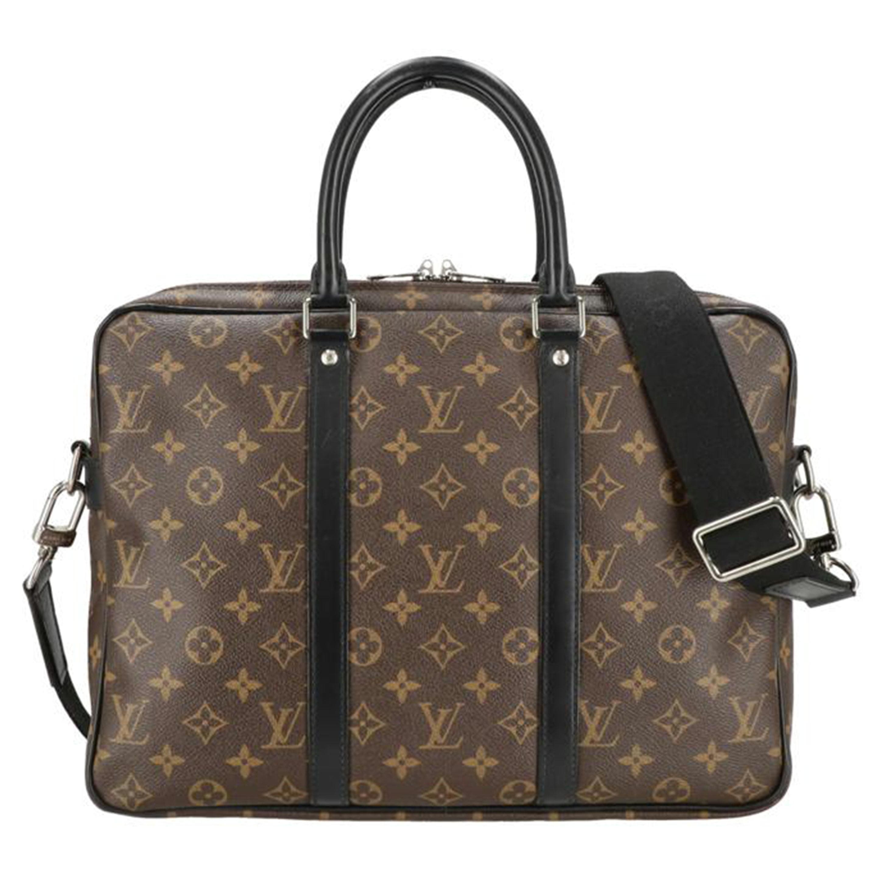 LOUIS VUITTON Louis Vuitton Porte-Documents Voyage Monogram Macassar M40225