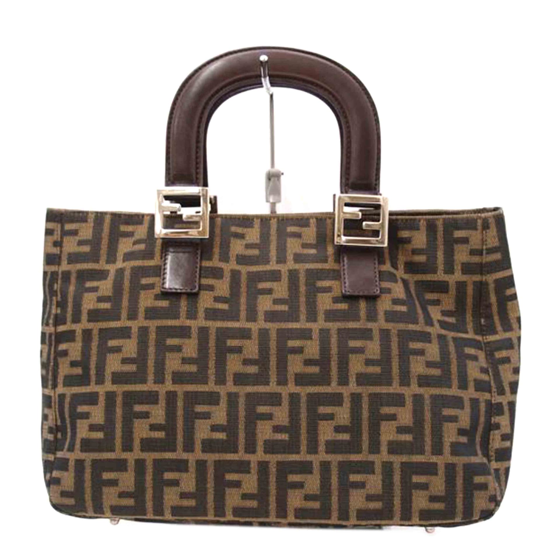 FENDI FENDI Zucca Pattern Tote Brown Unclear AB Grade 69