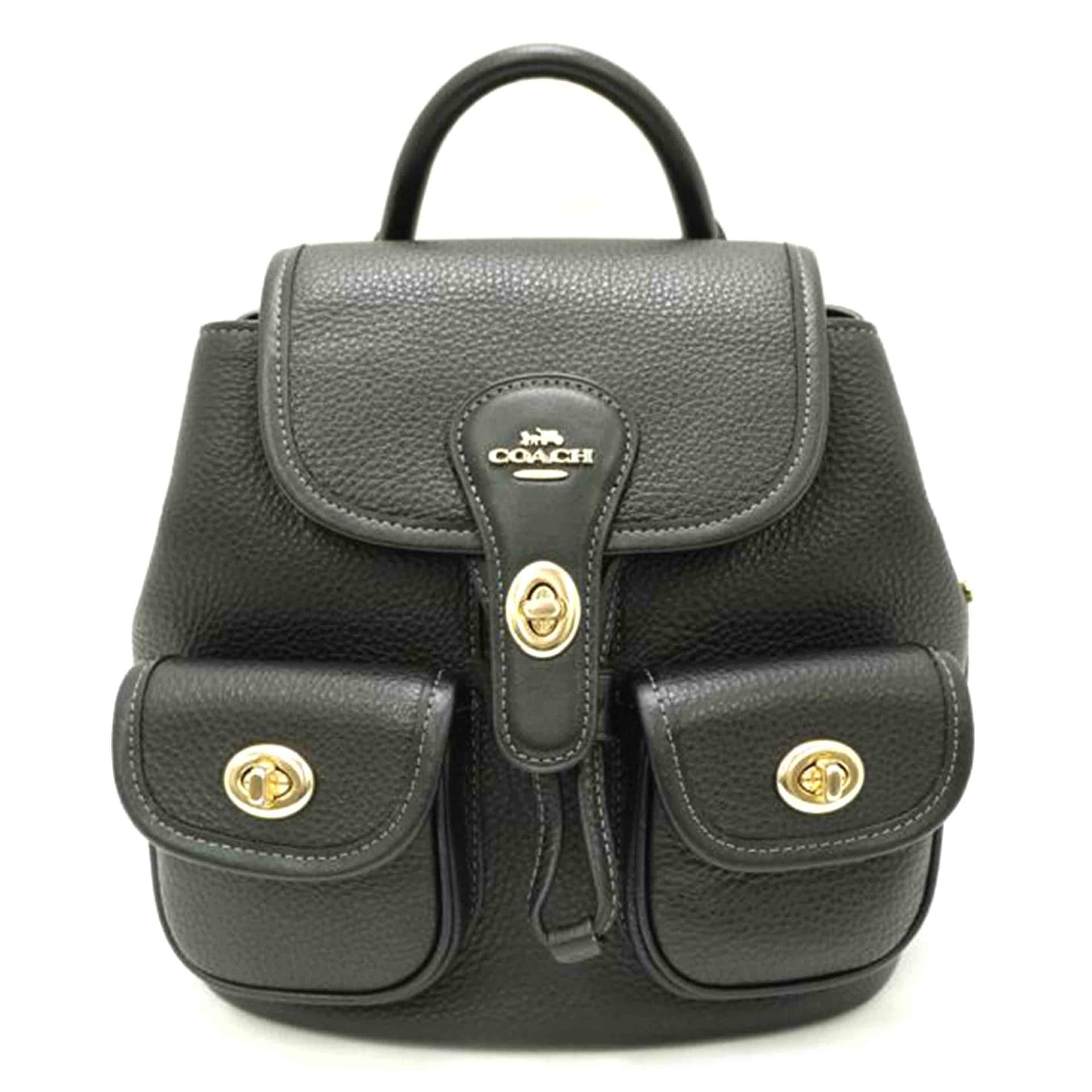 COACH Coach Hadley Backpack Black CBH09 C25** SA Rank 69Used CBH09