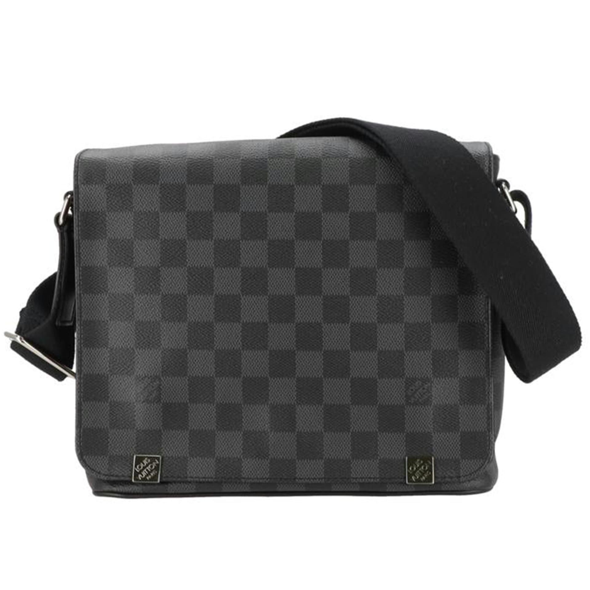 LOUIS VUITTON District PM Damier Graphite N41028 CA4*** A Grade 78