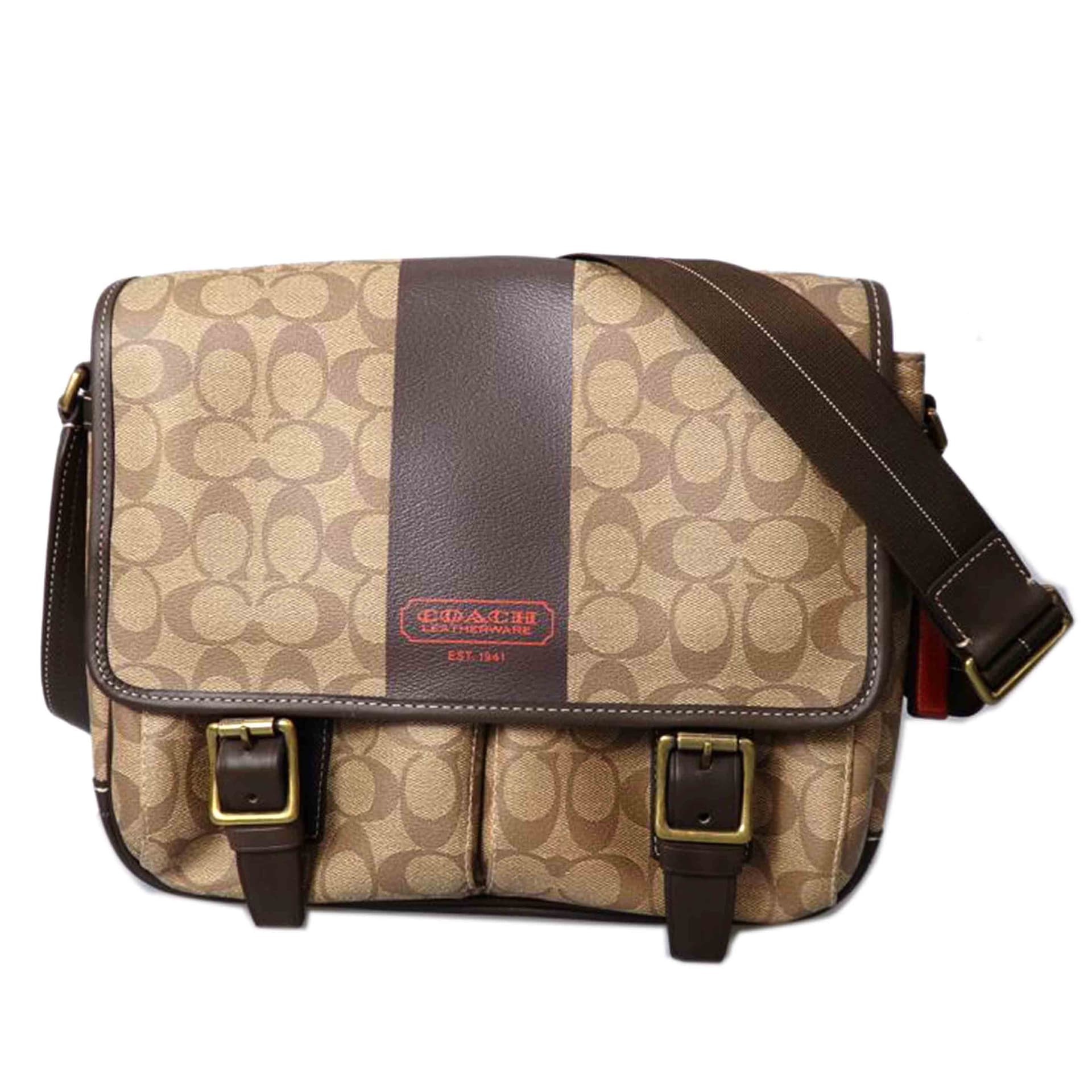 COACH Signature Messenger Bag F70077 F10** B Grade 76
