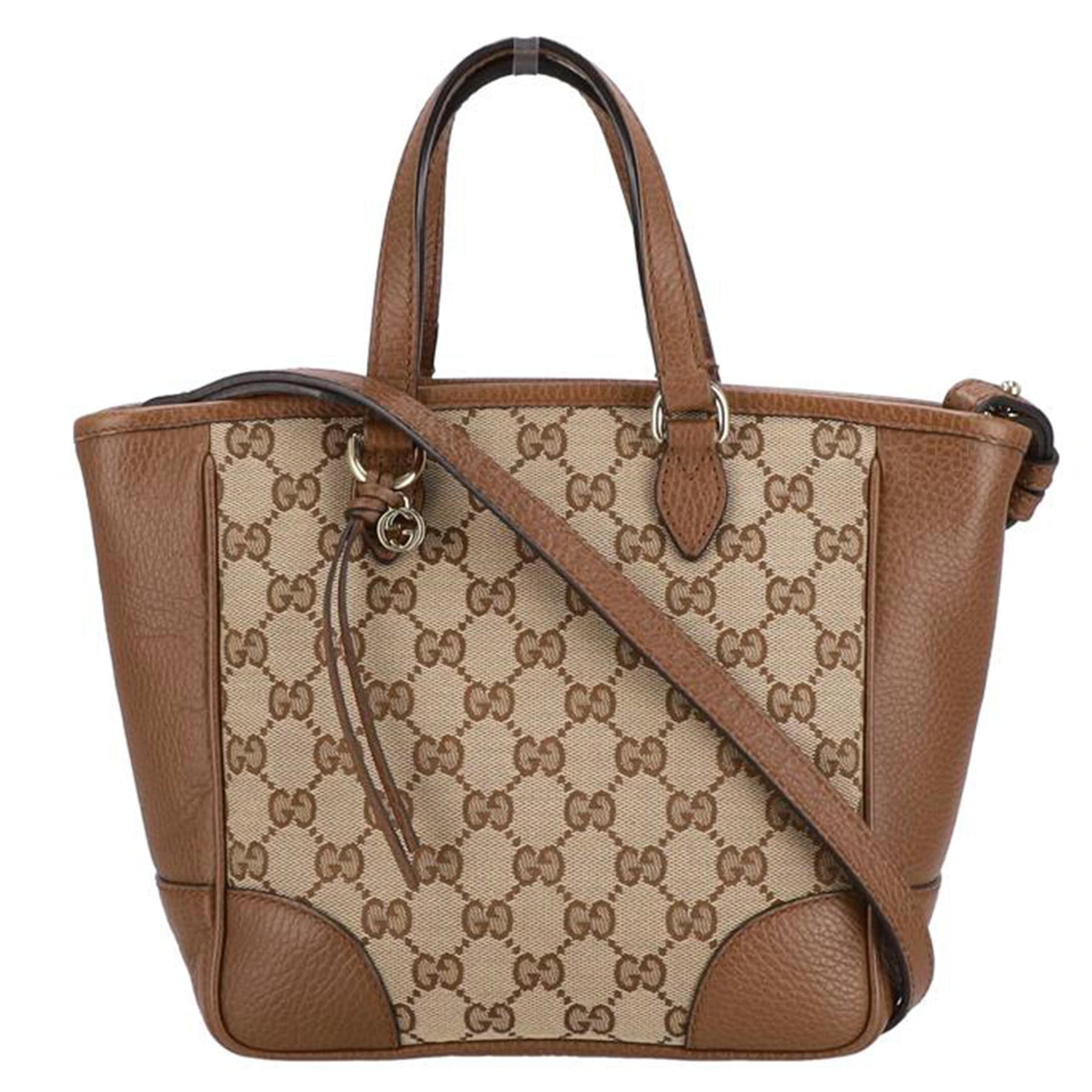 GUCCI GUCCI GG Canvas 2-Way Tote Bag 449241 204*** A Grade 24