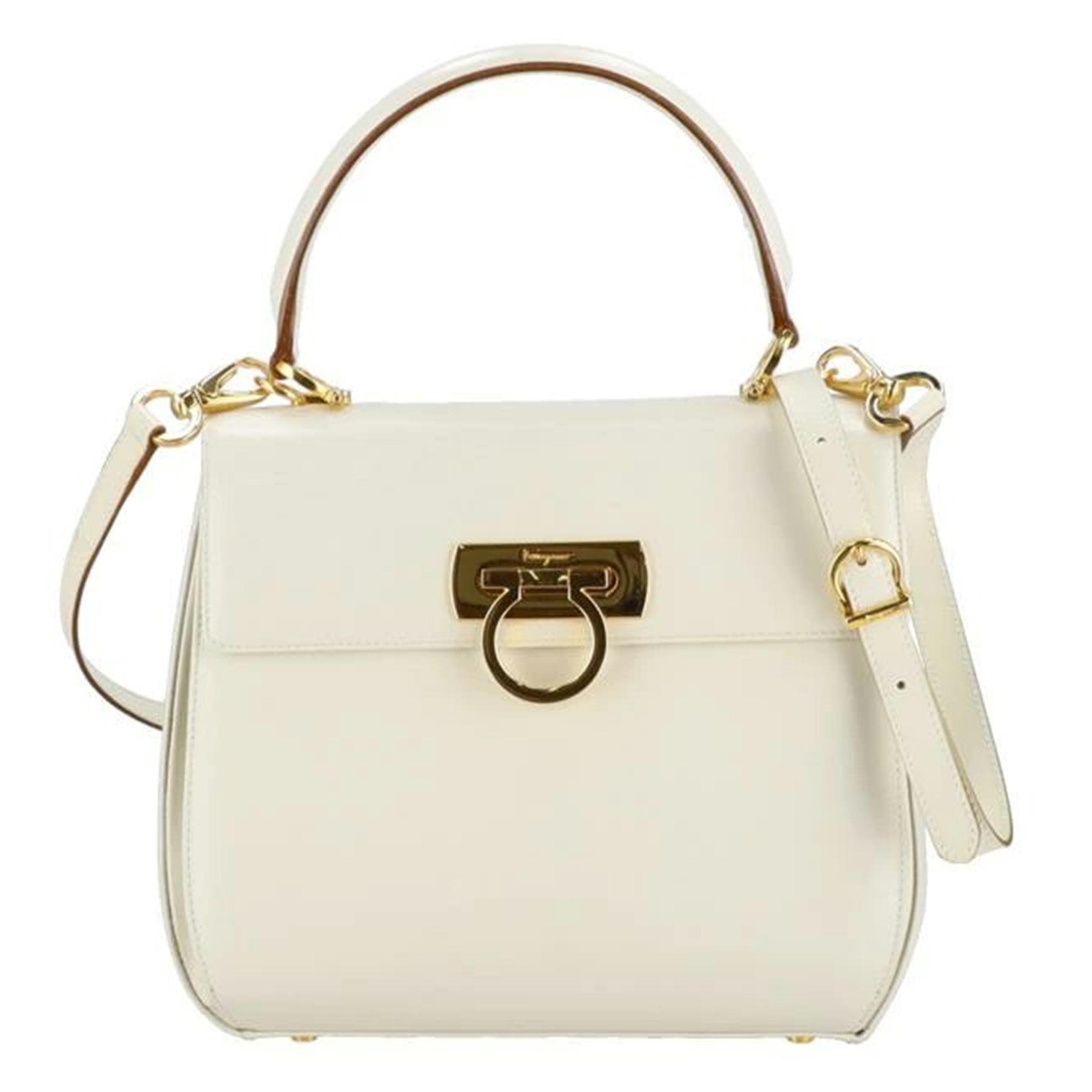 Ferragamo Gancini 2WAY Handbag AK4192 AB Rank 91 [Used] AK4192