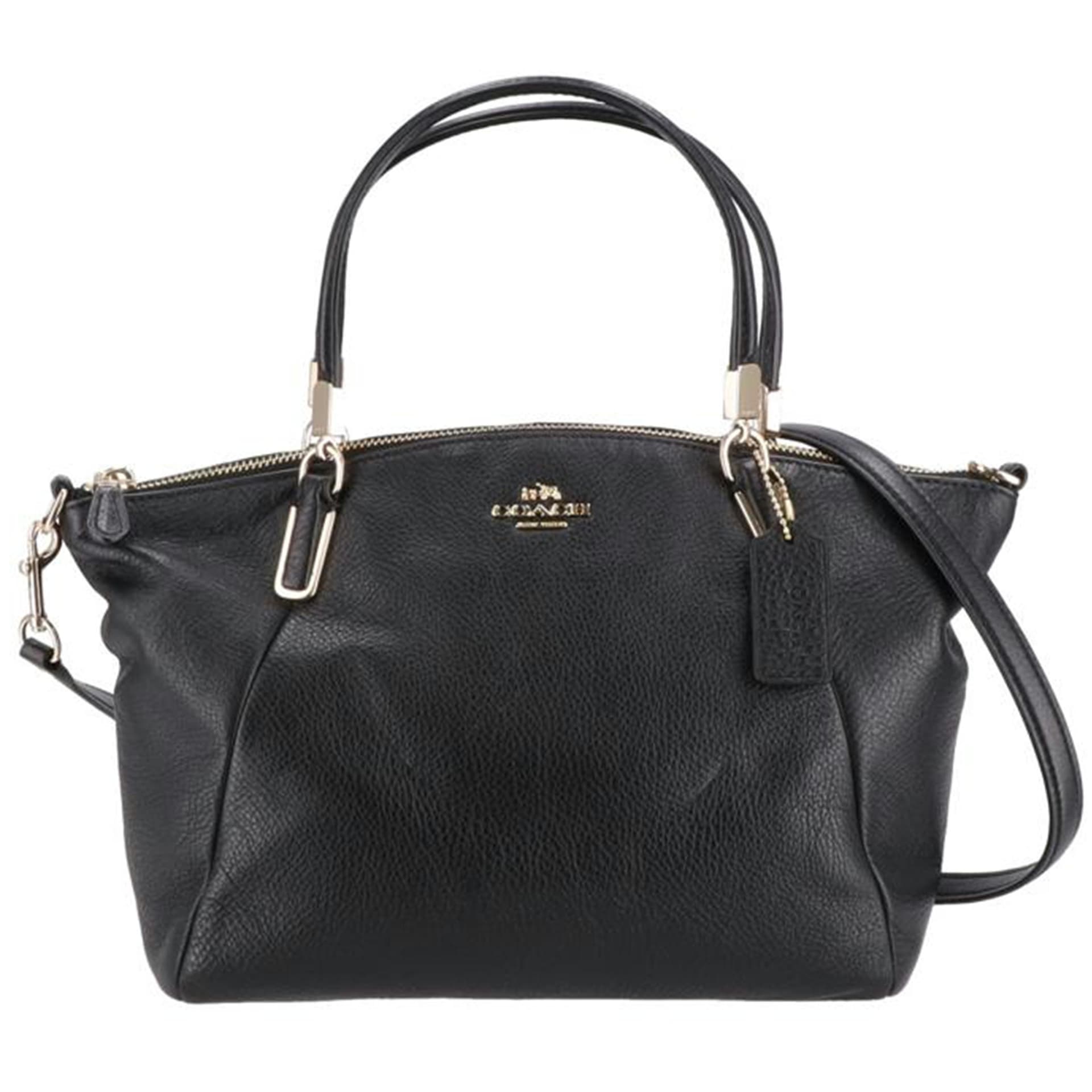 COACH Leather 2WAY Handbag F34493 B15** AB Rank 94Used F34493