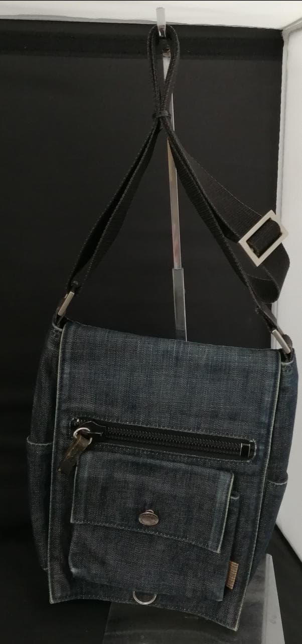 Denim shoulder bag