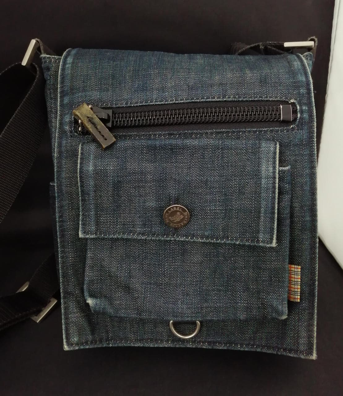 Denim shoulder bag 14