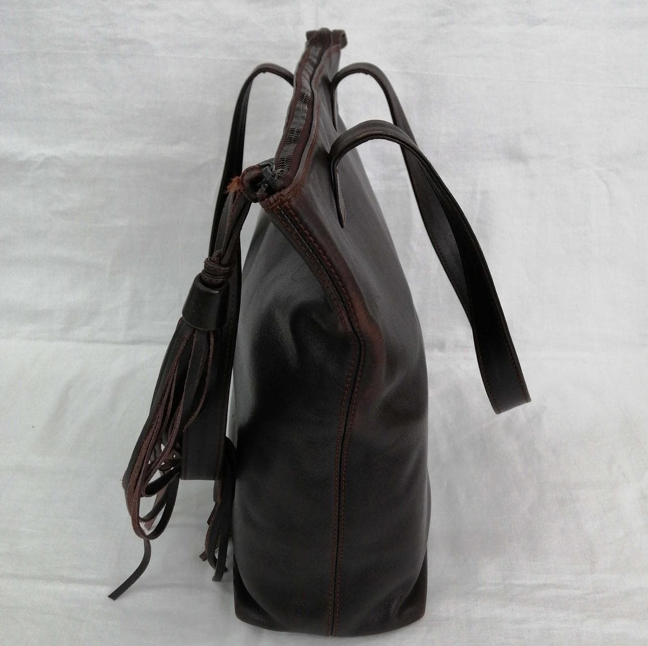 Leather tote bag 14