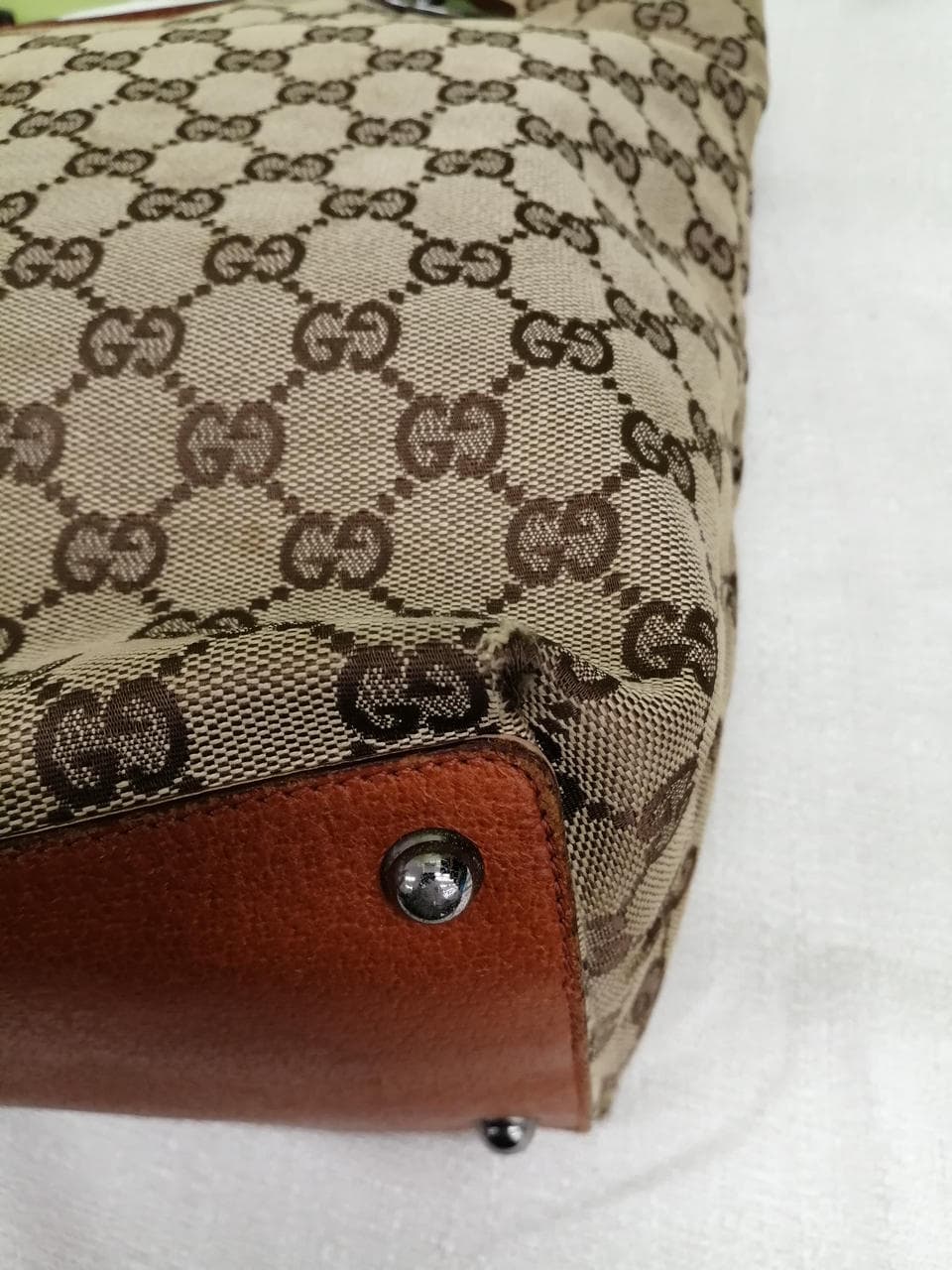 GG Canvas Tote Bag 120836 6