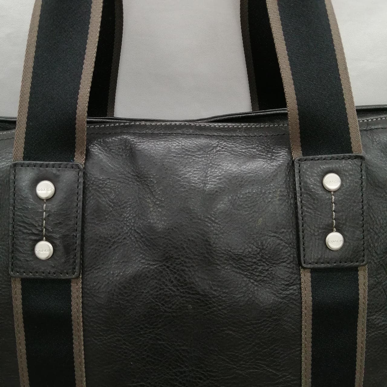 Black Leather 2-Way Bag 7