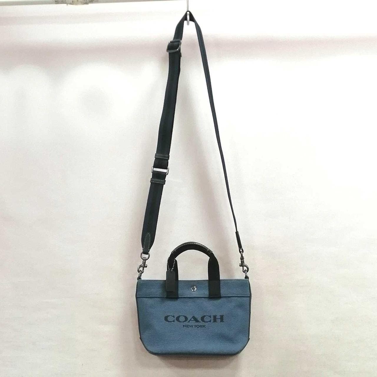 2WAY Mini Tote Bag Navy Black CU299 5