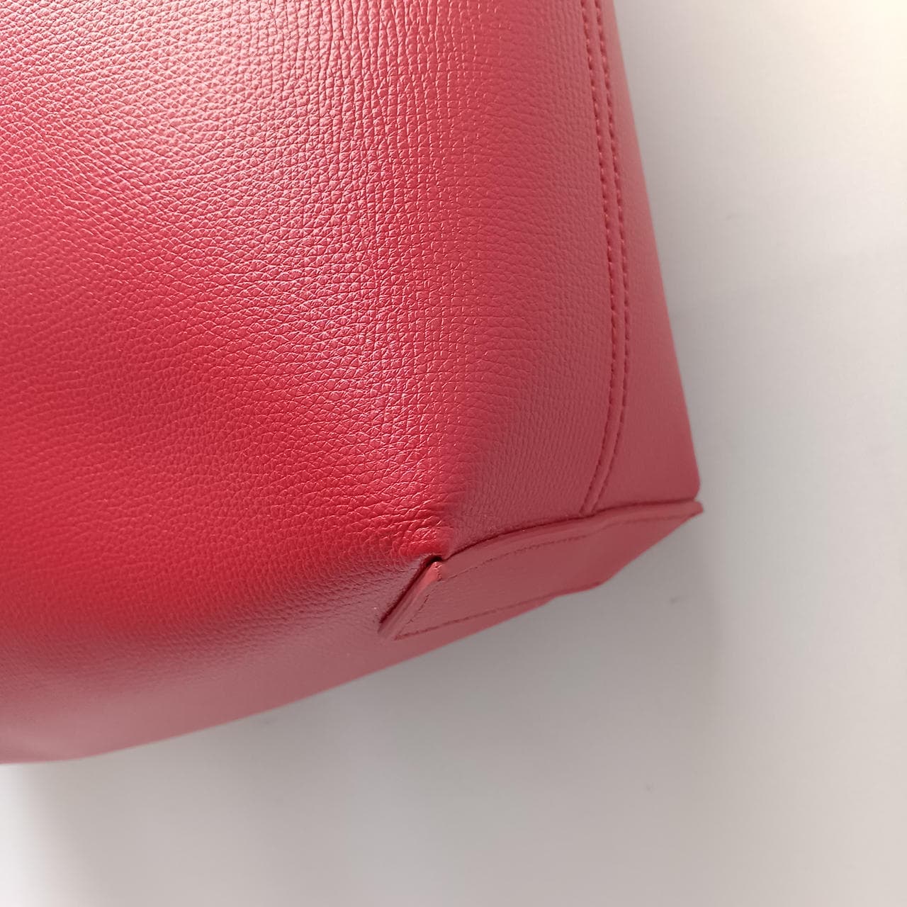 Reversible tote bag Gancini × Red × Gray 8