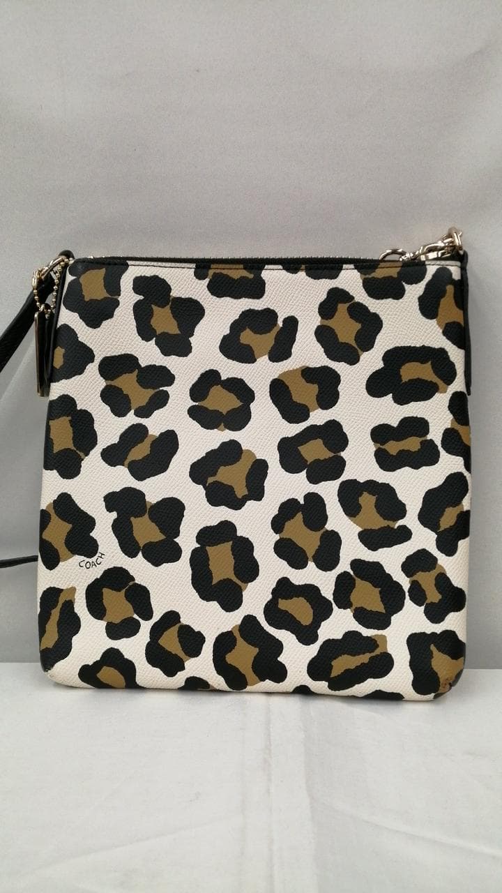 Shoulder bag leopard with scratches 5