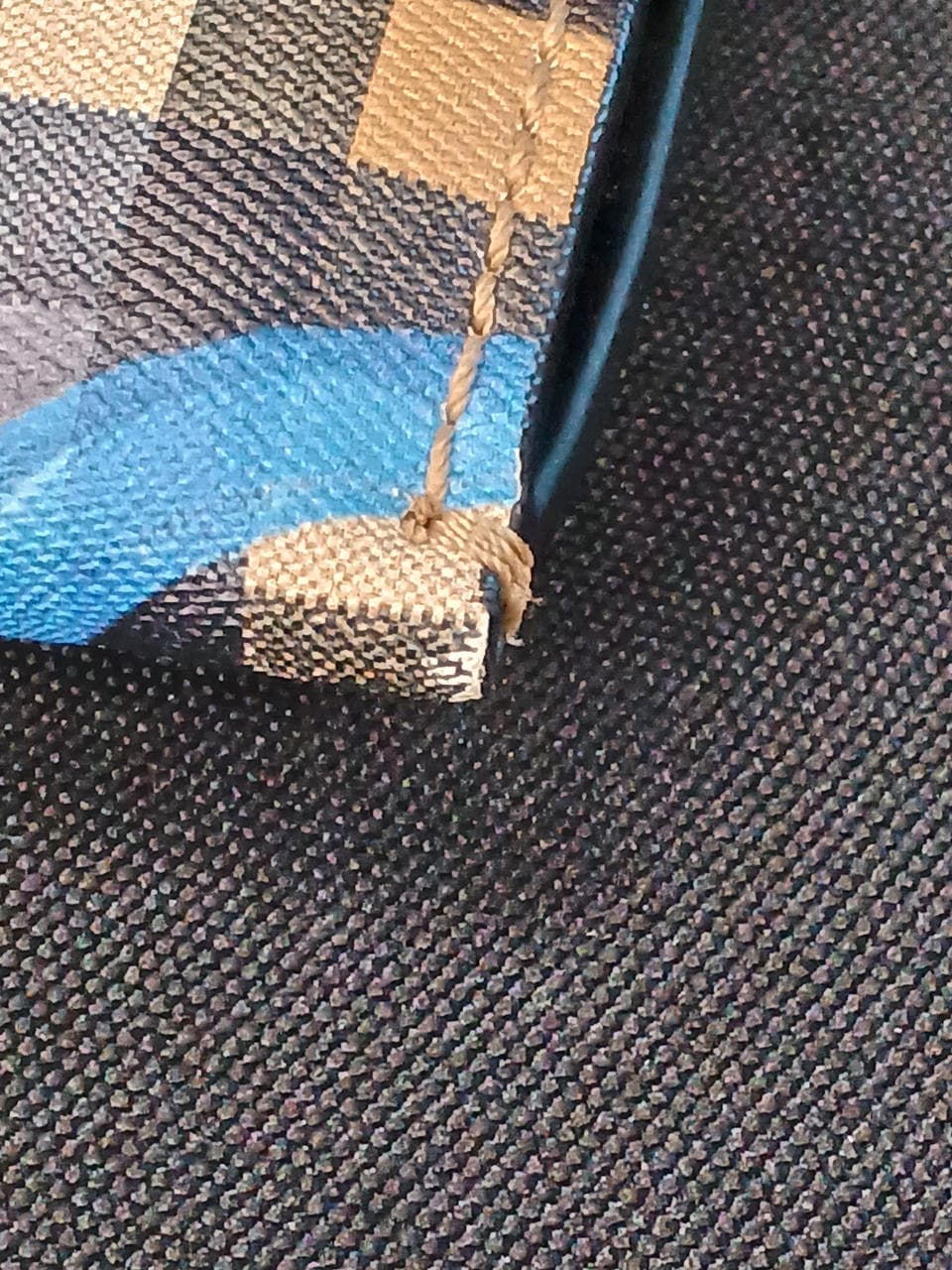 Graffiti print pouch vintage check 9